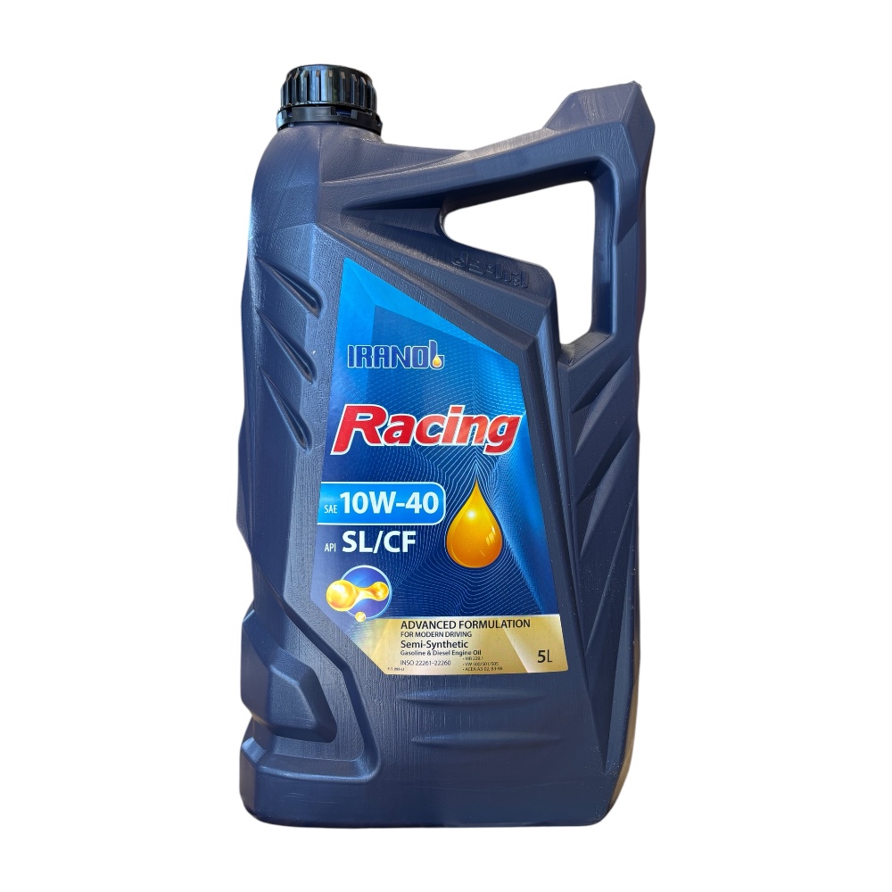 روغن موتور خودرو ایرانول ریسینگ مدل 10W40 SL/CF حجم 5 لیتر