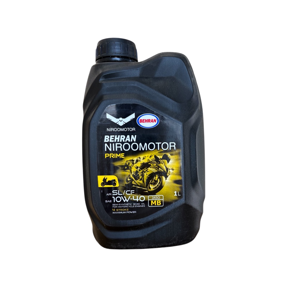 روغن موتورسیکلت بهران نیرو موتور مدل 10W40 SL JASO MB حجم 1 لیتر